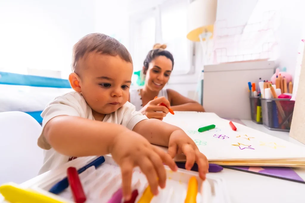 Retar a los niños a través de los límites